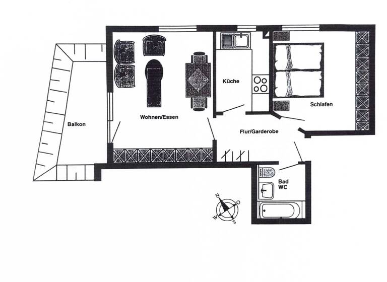 Wohnung zum Kauf 232.000 € 2 Zimmer 53,5 m²<br/>Wohnfläche EG<br/>Geschoss Plattenhardt Filderstadt 70794