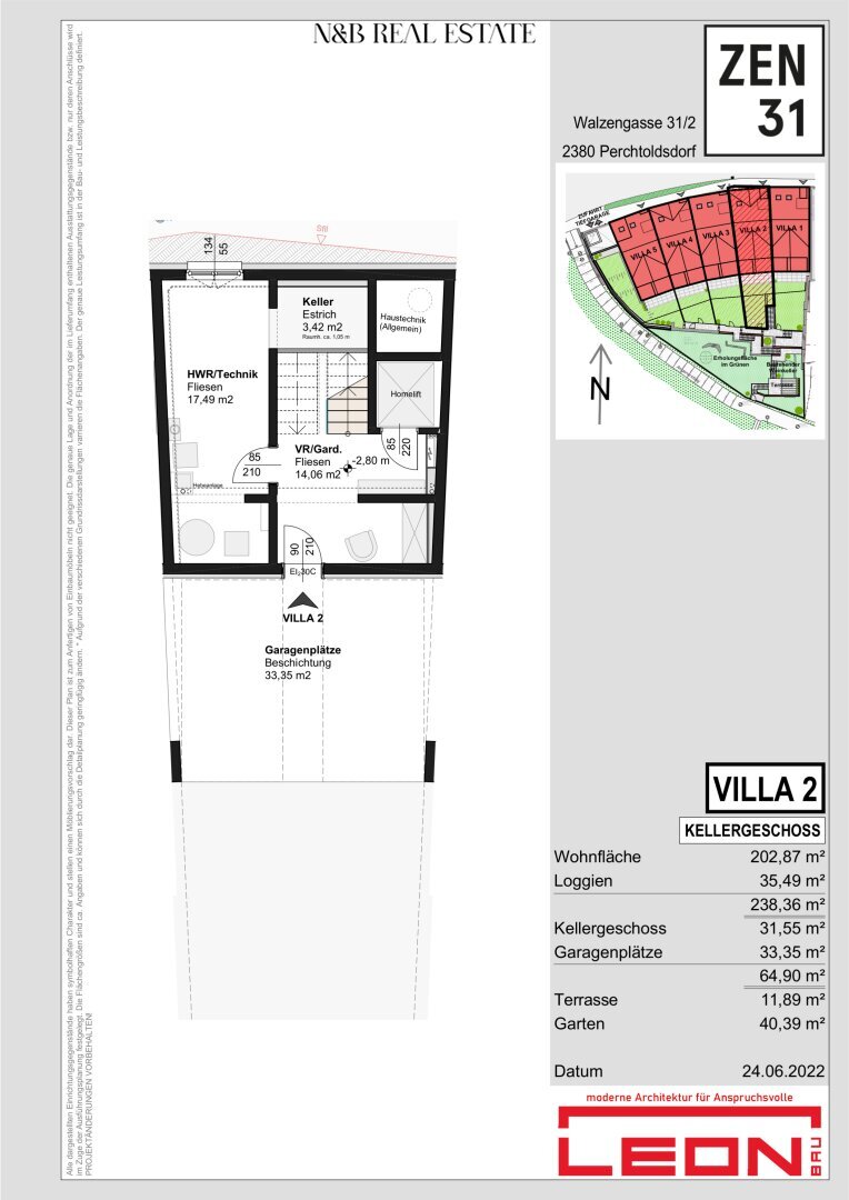 Villa zum Kauf 2.200.000 € 6 Zimmer 238,4 m²<br/>Wohnfläche 164,5 m²<br/>Grundstück Walzengasse 31 Perchtoldsdorf 2380