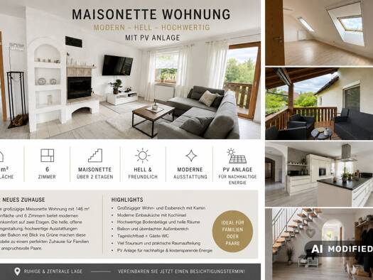 Maisonette zum Kauf 329.000 € 6 Zimmer 146 m² 1. Geschoss Westernbach Zweiflingen 74639