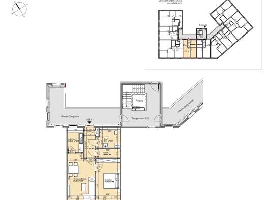Wohnung zur Miete - Erstbezug nur mit Wohnberechtigungsschein 352 € 2 Zimmer 58,6 m² EG frei ab sofort Familie-Cohn-Str. 2 Vier Boizenburg/Elbe 19258