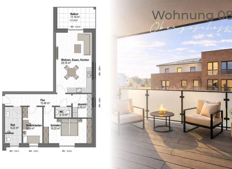 Wohnung zum Kauf - Erstbezug 349.000 € 3 Zimmer 90,4 m² 2. Geschoss frei ab sofort Lemförde 49448