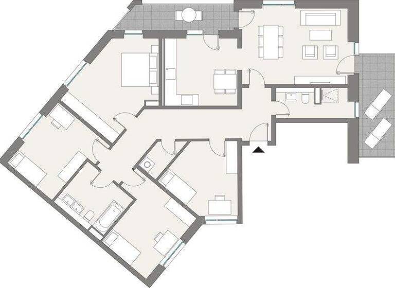 Wohnung zur Miete 1.862 € 5 Zimmer 145,1 m² 4. Geschoss Mockauer Straße 2 Mockau-Nord Leipzig 04357