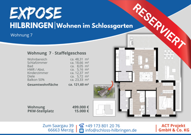 Penthouse zum Kauf provisionsfrei 499.000 € 121,6 m² 2. Geschoss frei ab sofort Hilbringen Merzig 66663