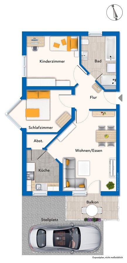 Wohnung zum Kauf 179.000 € 3 Zimmer 69 m²<br/>Wohnfläche Unterspiesheim Kolitzheim / Unterspiesheim 97509