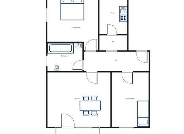Wohnung zur Miete 564 € 3 Zimmer 66,4 m² frei ab 01.05.2026 Blumenäckerweg 33 Harleshausen Kassel 34128