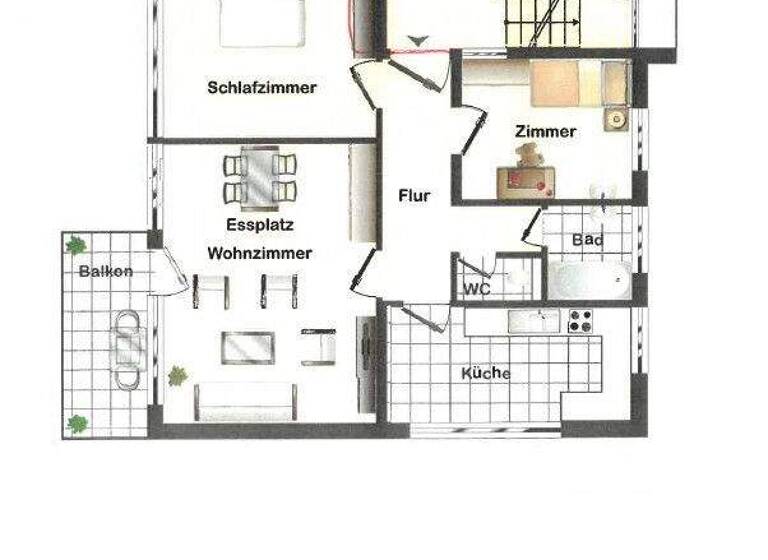 Wohnung zur Miete 785 € 3 Zimmer 80 m² EG frei ab 01.06.2026 Heutensbach Allmersbach im Tal / Heutensbach 71573