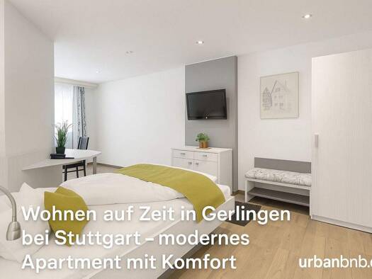 Wohnung zur Miete Wohnen auf Zeit 990 € 1 Zimmer 28 m² frei ab 25.03.2026 Kronengasse 0 Gerlingen 70839