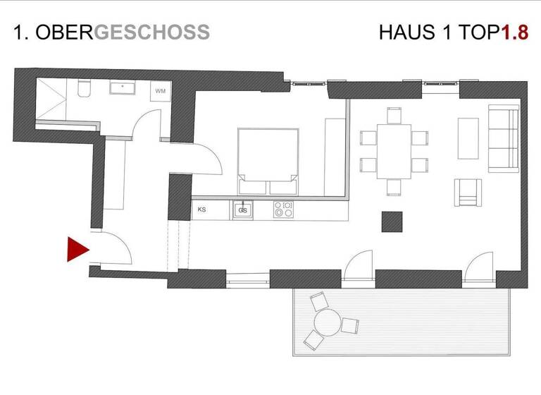 Wohnung zum Kauf 188.306 € 2 Zimmer 60,4 m² 1. Geschoss Murgasse Bad Radkersburg 8490
