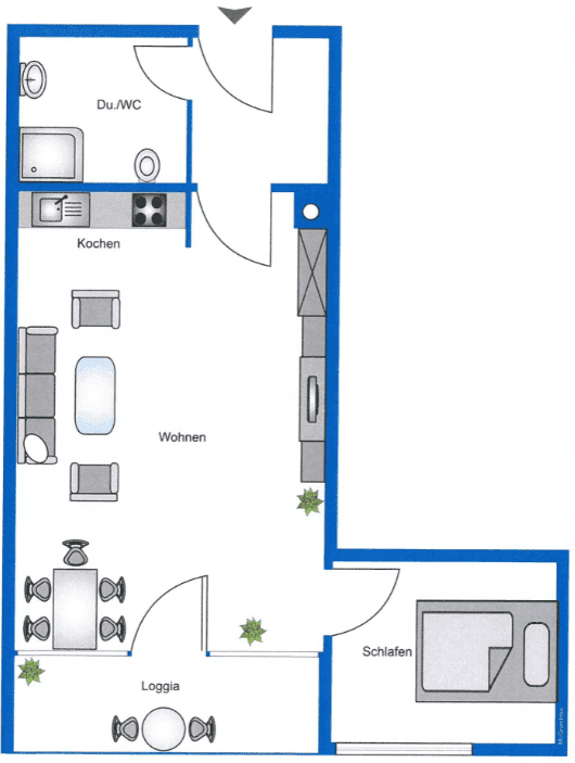 Wohnung zur Miete 580 € 2 Zimmer 39 m²<br/>Wohnfläche 3.<br/>Geschoss ab sofort<br/>Verfügbarkeit Knollstraße 4 Süd / Stadtbezirk 121 Ludwigshafen am Rhein 67061