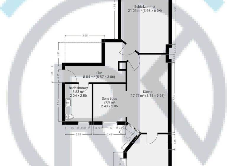 Wohnung zur Miete 681 € 3 Zimmer 76,5 m² 2. Geschoss frei ab sofort Herderstraße 12 Paulusviertel Halle 06114