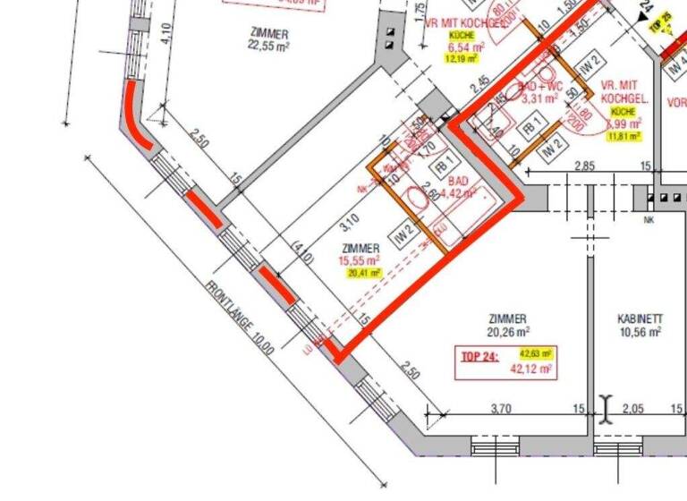 Wohnung zum Kauf 219.900 € 2 Zimmer 54,1 m² 3. Geschoss Wien 1120