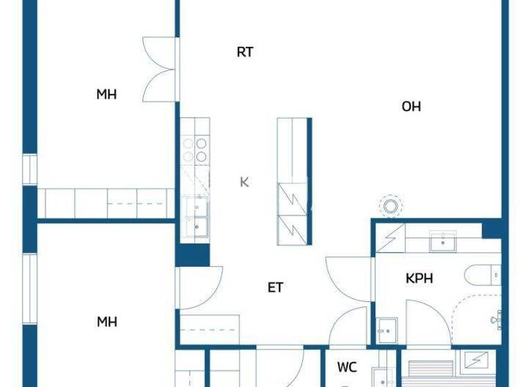 Wohnung zum Kauf 164.500 € 3 Zimmer 74,5 m² 2. Geschoss Kairakuja 5 Oulu 90420