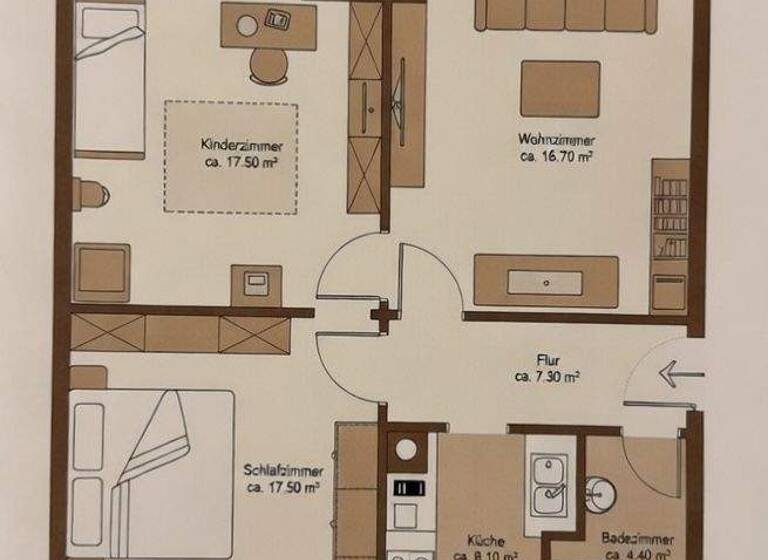 Wohnung zum Kauf 374.000 € 3 Zimmer 71,5 m² Ost Stuttgart 70184