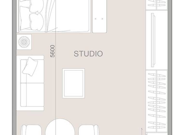 Wohnung zum Kauf provisionsfrei 206.184 € 2 Zimmer 43,5 m² Dubai 00000