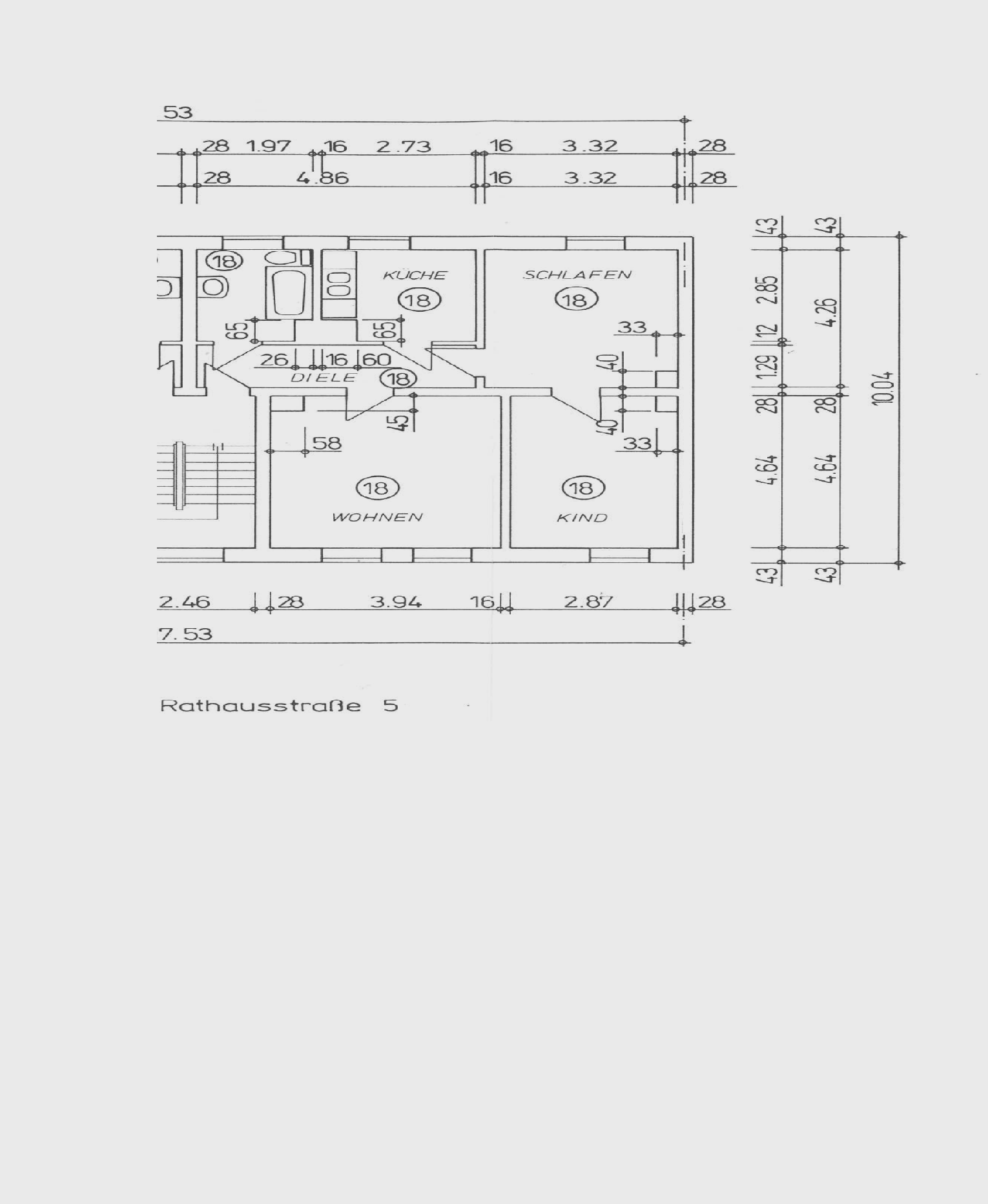 Wohnung zur Miete 380 € 3 Zimmer 64,6 m²<br/>Wohnfläche 2.<br/>Geschoss Rathausstraße 5 Crossen Zwickau 08058