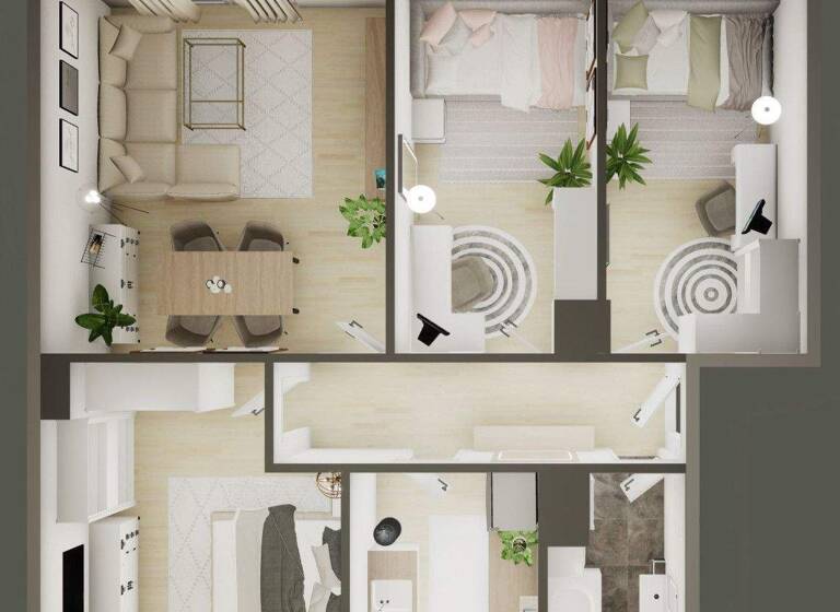 Wohnung zur Miete 505 € 4 Zimmer 71,2 m² 3. Geschoss frei ab 01.03.2026 Mariannenstr. 23 Innenstadt Dessau-Roßlau 06844