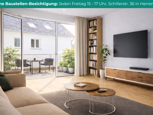Wohnung zum Kauf - Neubau provisionsfrei 488.000 € 2 Zimmer 61,8 m² 1. Geschoss Schillerstraße 36 Herrenberg 71083