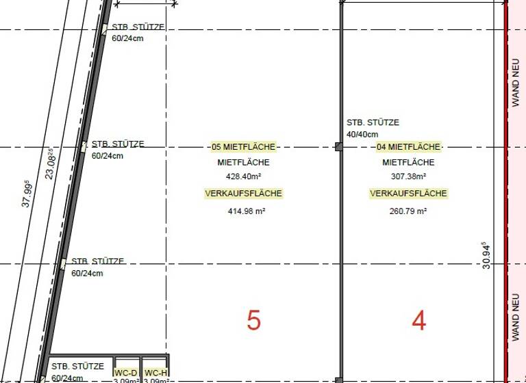 Laden zur Miete 2.920 € 3 Zimmer 261 m² Verkaufsfläche teilbar ab 150 m² Hemelingen Bremen 28309