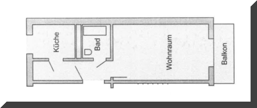 Wohnung zur Miete 239 € 1 Zimmer 36,7 m²<br/>Wohnfläche EG<br/>Geschoss ab sofort<br/>Verfügbarkeit Hüfnermark 7 b Bad Düben Bad Düben 04849