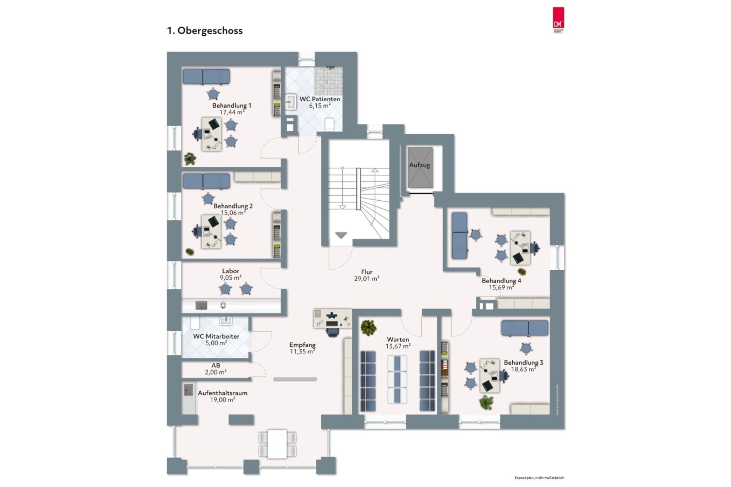 Praxisfläche zur Miete 2.450 € 7 Zimmer 160 m²<br/>Bürofläche Schulberg 2 Briesnitz-Nord Dresden 01157