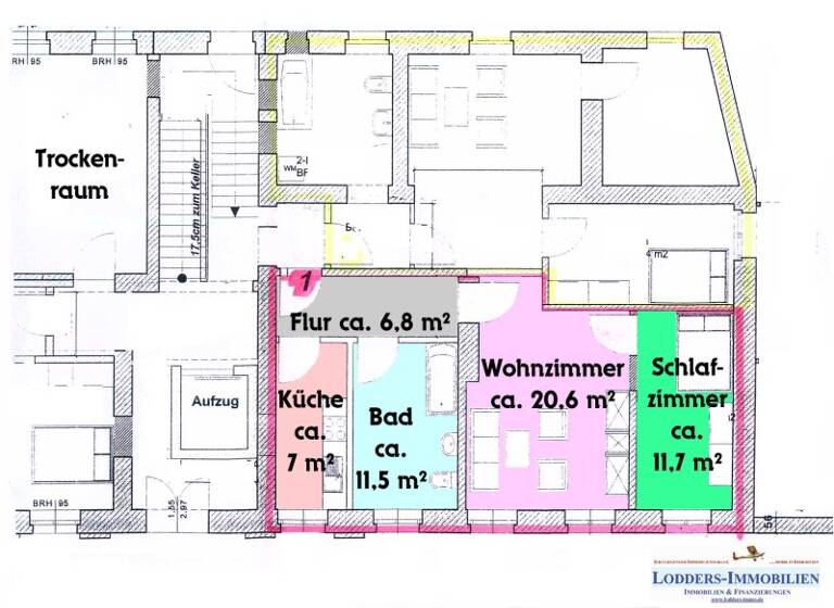 Wohnung zur Miete 375 € 2 Zimmer 57,6 m² EG frei ab sofort Tornau Stendal 39576