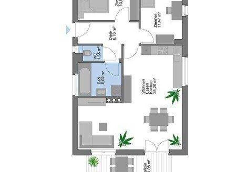 Wohnung zur Miete 951 € 3 Zimmer 72 m² frei ab sofort Neubaugasse 7-7a Wattens 6112