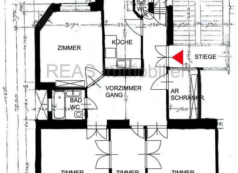 Büro zur Miete 13,50 € 4 Zimmer 120,5 m² Bürofläche Wien 1180