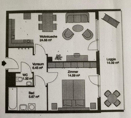 Wohnung zum Kauf 375.000 € 2 Zimmer 53,6 m²<br/>Wohnfläche 4.<br/>Geschoss Wien, Döbling 1190