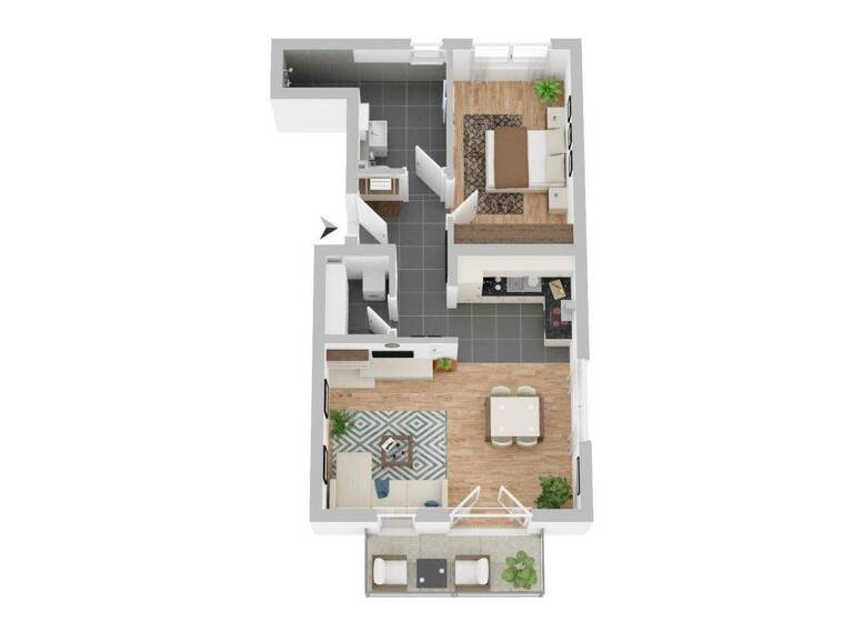 Wohnung zur Miete - Erstbezug 1.081 € 2 Zimmer 65 m² 3. Geschoss frei ab 01.05.2026 Uferweg 8a Gelnhausen 63571
