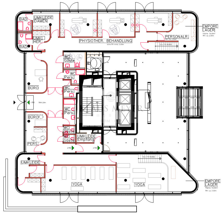 Praxis zur Miete provisionsfrei 20 € 391,5 m²<br/>Bürofläche St.Pauli Hamburg 20359