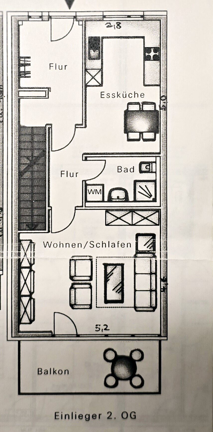 Studio zur Miete 880 € 1,5 Zimmer 50,6 m²<br/>Wohnfläche 2.<br/>Geschoss Luise-Kiesselbach-Str. 58 Röthelheimpark Erlangen 91052