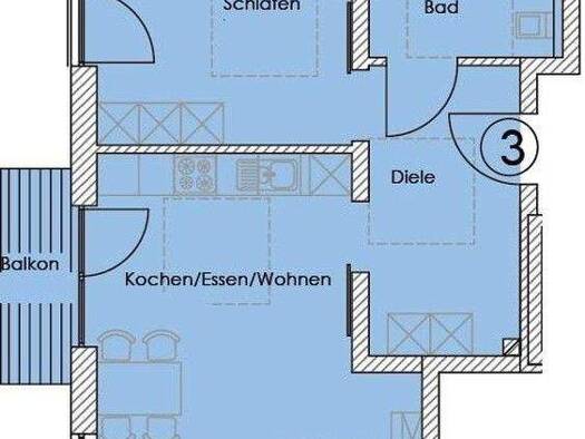 Wohnung zur Miete 595 € 2 Zimmer 64 m² 1. Geschoss Thurmansbang 94169