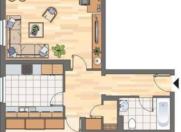 Wohnung zur Miete 479 € 2 Zimmer 65 m² 2. Geschoss Händelstraße 5 Methler Kamen 59174