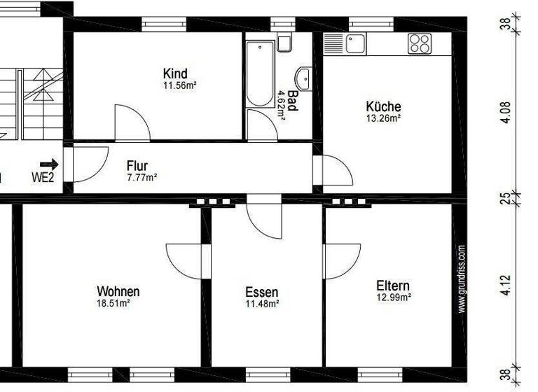 Wohnung zur Miete 590 € 4 Zimmer 80 m² Jerxheim 38381