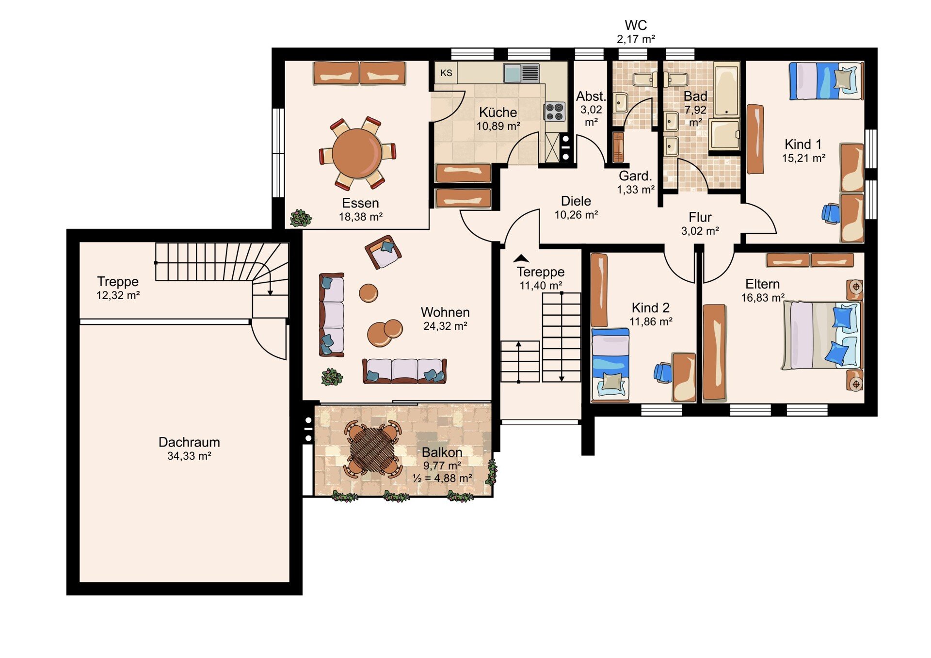 Wohnung zum Kauf 344.328 € 5 Zimmer 127,5 m²<br/>Wohnfläche Köglitz Kemnath 95478