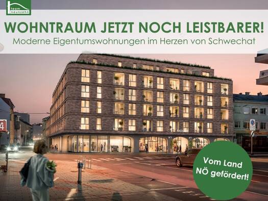 Wohnung zum Kauf - Erstbezug 413.800 € 3 Zimmer 64,1 m² 4. Geschoss Hauptplatz 1 Schwechat 2320