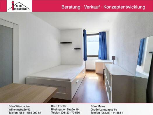 Wohnung zum Kauf 98.000 € 1 Zimmer 20 m² EG Hartenberg/Münchfeld Mainz 55122