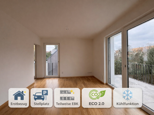 Wohnung zur Miete - Erstbezug 887 € 2 Zimmer 52,2 m² EG frei ab 01.06.2026 Am Poseidon 8 Markkleeberg Leipzig 04416