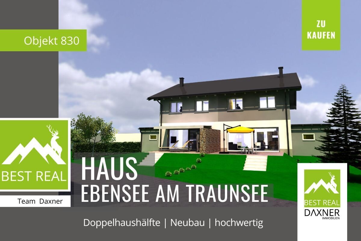 Doppelhaushälfte zum Kauf 489.000 € 4 Zimmer 114 m²<br/>Wohnfläche 345 m²<br/>Grundstück Ebensee 4802