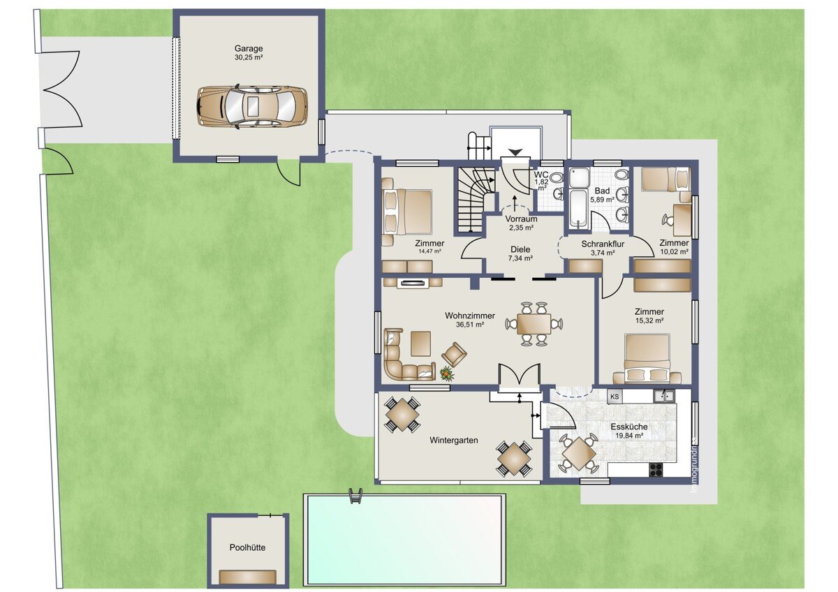 Bungalow zum Kauf 498.900 € 141 m²<br/>Wohnfläche 1.119 m²<br/>Grundstück Poggersdorf 9130