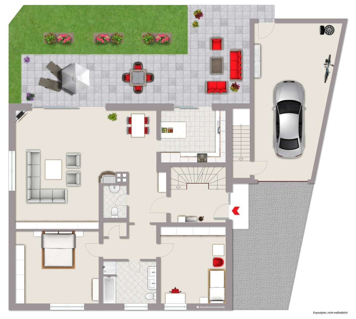 Mehrfamilienhaus zum Kauf 455.000 € 6 Zimmer 210 m²<br/>Wohnfläche 974 m²<br/>Grundstück Oelde Oelde 59302