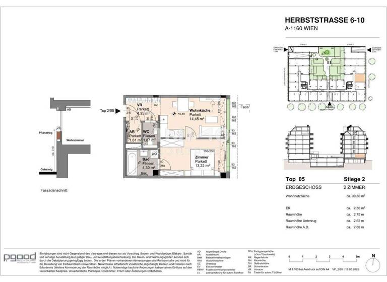 Wohnung zum Kauf 226.500 € 2 Zimmer 39,8 m² frei ab 01.09.2028 Wien 1160