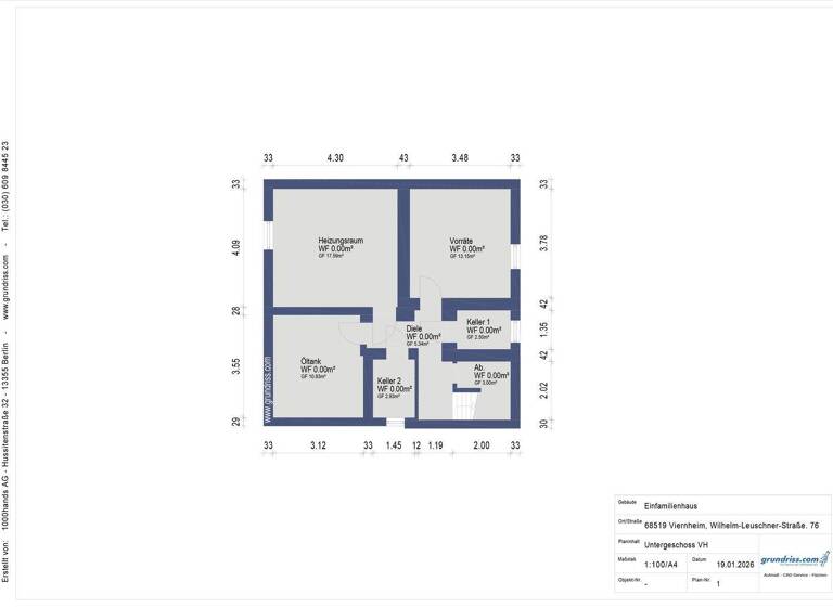 Büro zum Kauf 573.000 € 4 Zimmer 150 m² Bürofläche Viernheim 68519