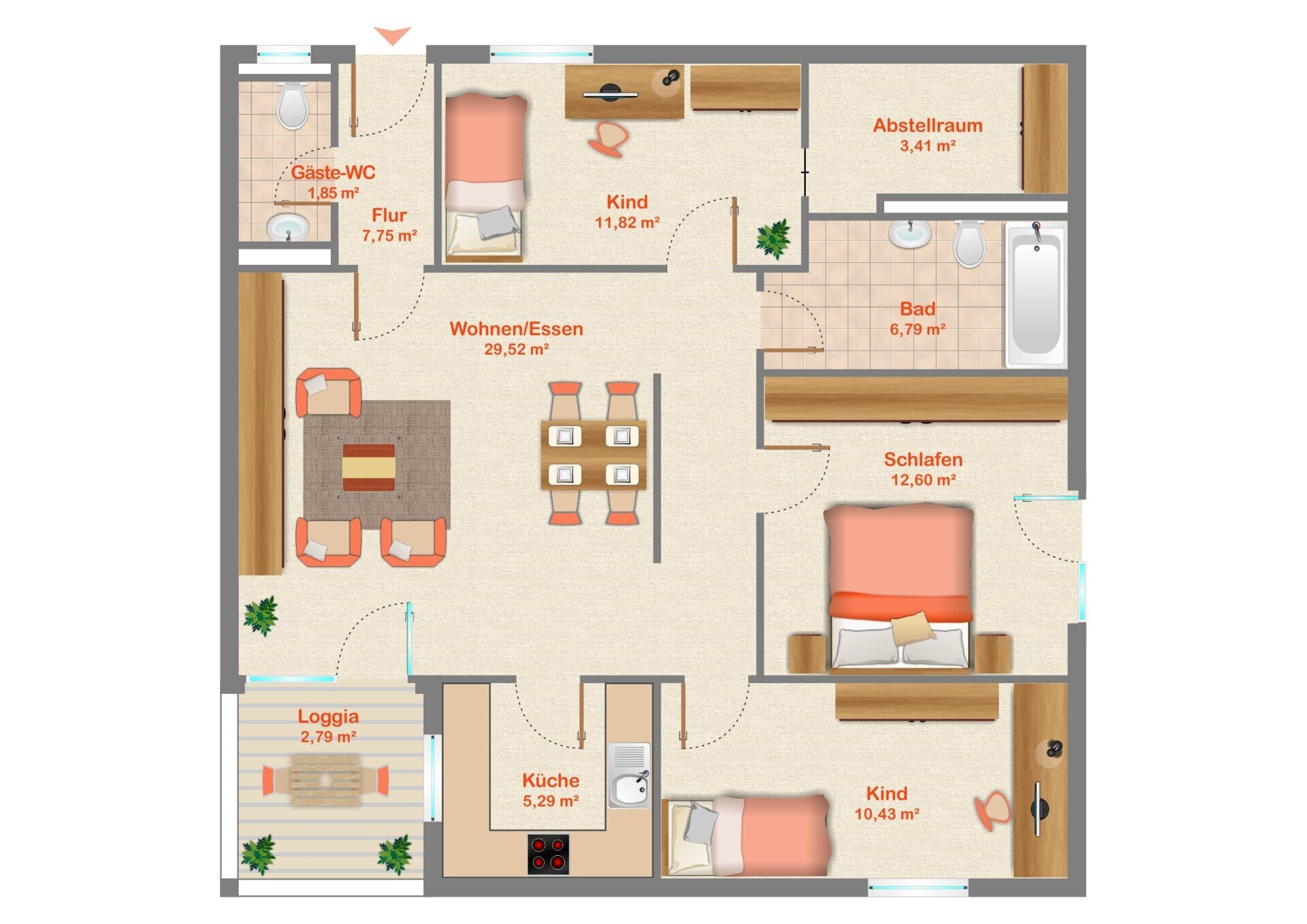 Wohnung zum Kauf 129.000 € 4 Zimmer 85,6 m²<br/>Wohnfläche Unteres Malstatt Saarbrücken 66115