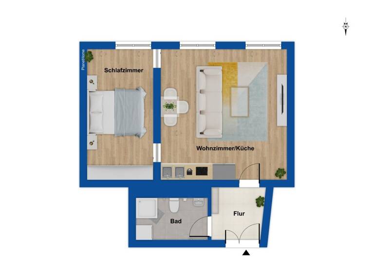 Wohnung zum Kauf 139.000 € 2 Zimmer 48,2 m² Connewitz Leipzig 04277