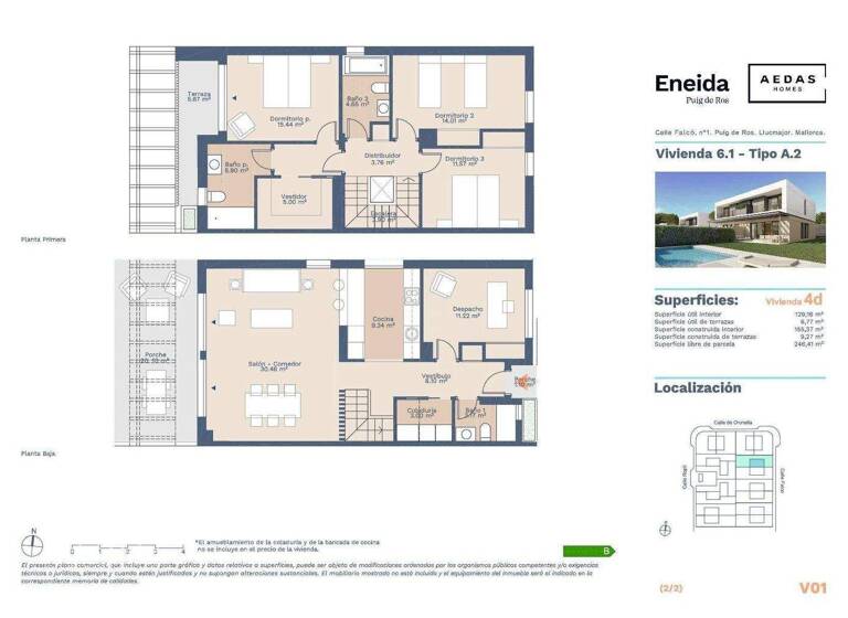 Mehrfamilienhaus zum Kauf provisionsfrei 990.000 € 5 Zimmer 129,2 m² 310 m² Grundstück Llucmajor 07609