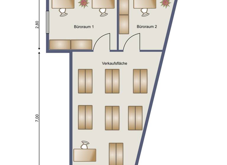 Bürofläche zur Miete 690 € 70 m² Bürofläche Homburg 66424