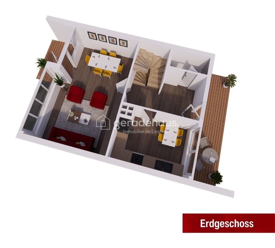 Reihenendhaus zum Kauf 229.000 € 5 Zimmer 107 m²<br/>Wohnfläche 444 m²<br/>Grundstück Wahlbezirk 403 Nordhorn 48529