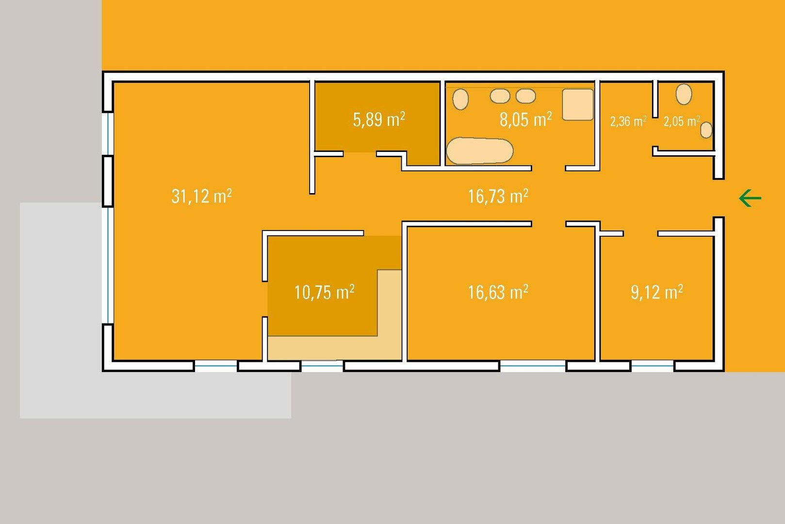 Wohnung zum Kauf provisionsfrei 520.000 € 3 Zimmer 112 m²<br/>Wohnfläche EG<br/>Geschoss Preußerstraße 26 Eckernförde 24340