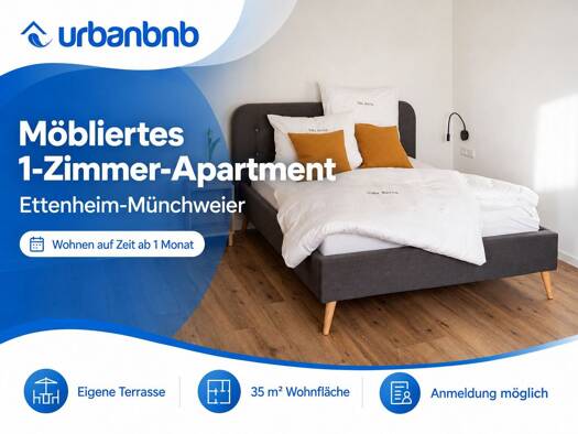 Wohnung zur Miete auf Zeit 810 € 1 Zimmer 35 m² frei ab 04.01.2027 Hauptstraße Münchweier Ettenheim 77955